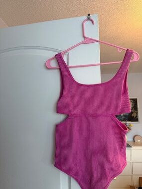 garage body suit hot pink size S/M Sage + Stone